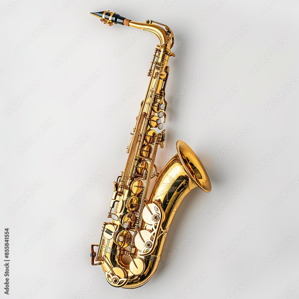 Obraz premium saxophone in plain background