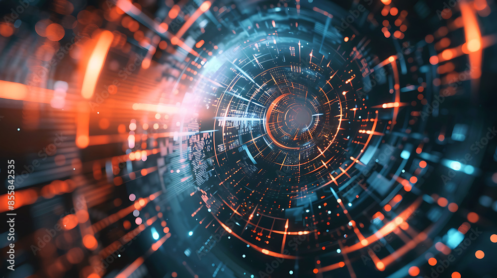 Obraz premium abstract technology banner