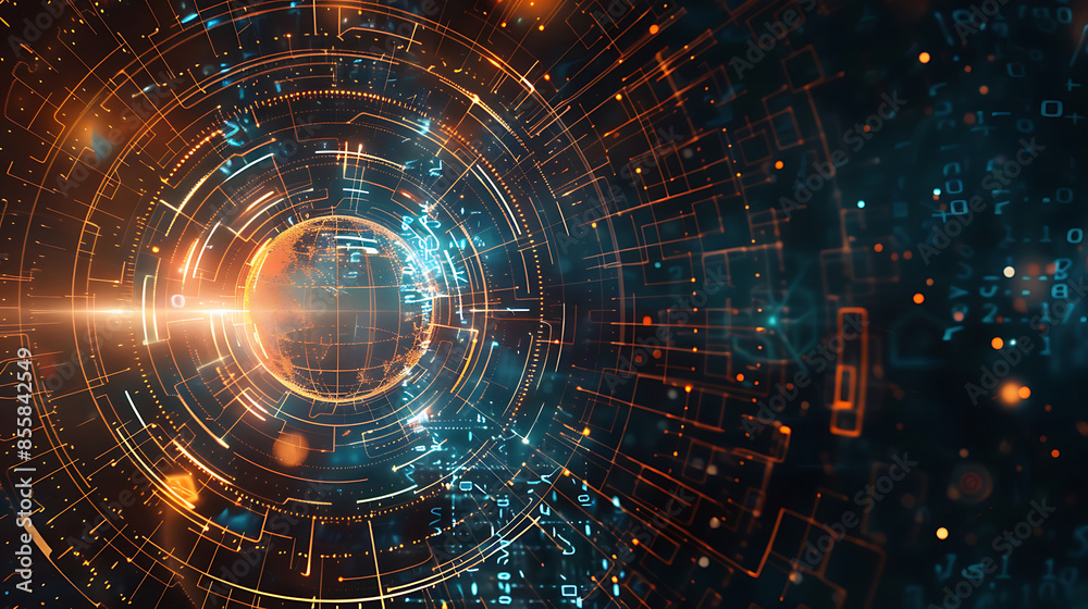 Obraz premium abstract technology banner