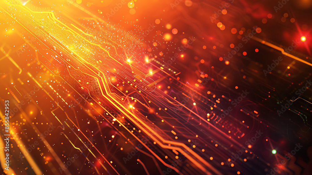 Obraz premium abstract technology banner