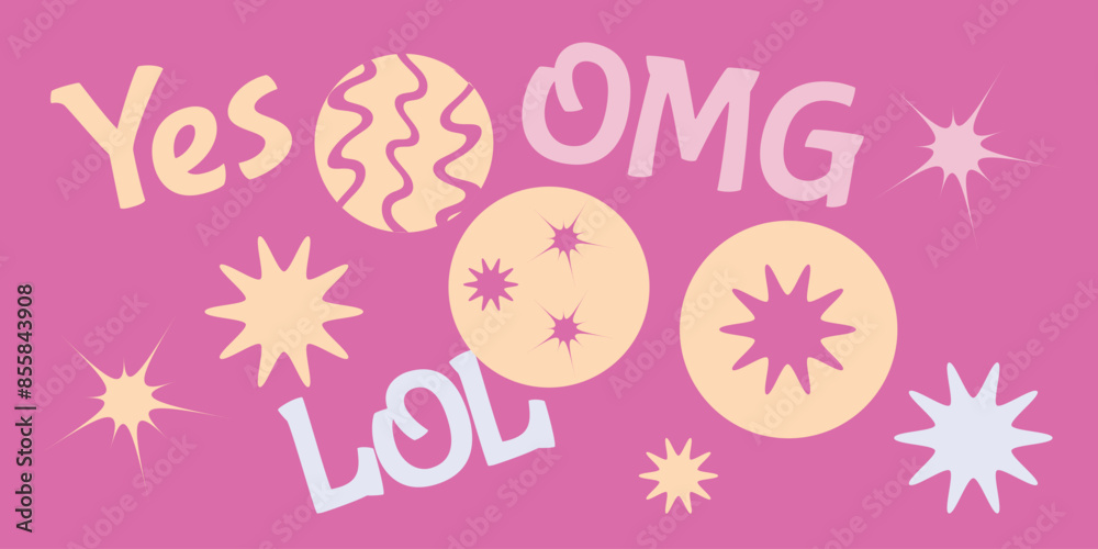 set of sticker. vector illustration set of sticker. vector illustration