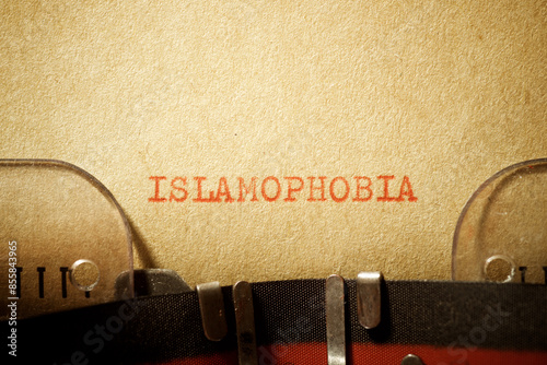 Islamophobia concept view photo