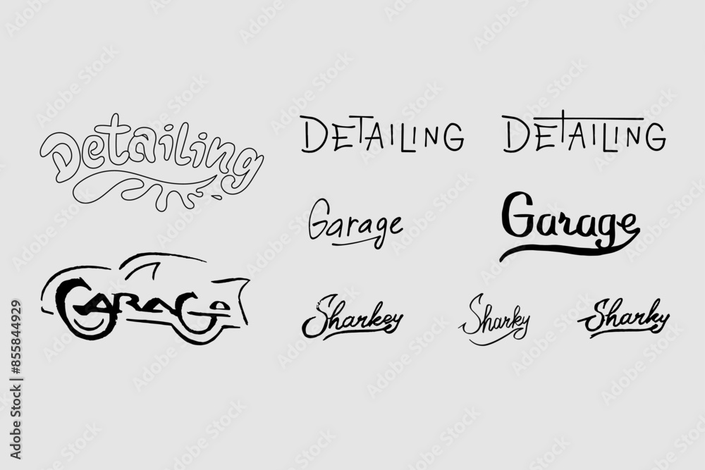 Hand-drawn lettering Hand-drawn lettering