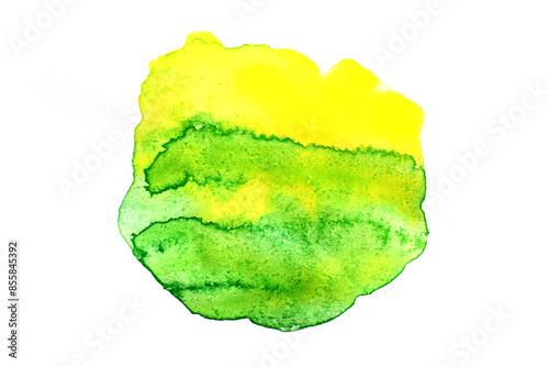 Strokes of watercolor paint