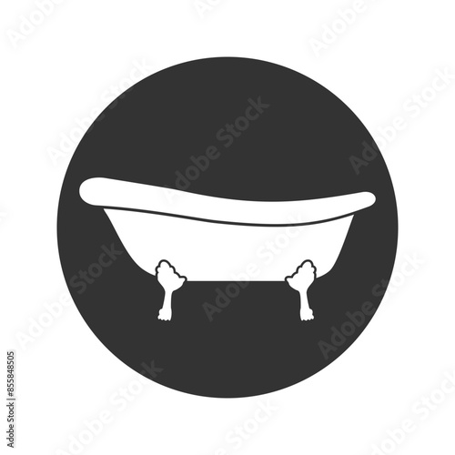 Bath tub icon. Simple illustration of Bath tub vector icon for web design isolated on white background