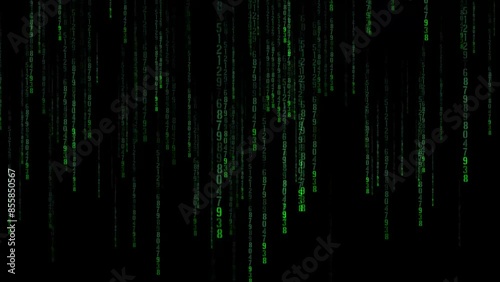 Abstract green numeric code, matrix live wallpaper, tech background, decimal code, octal code, hexadecimal code