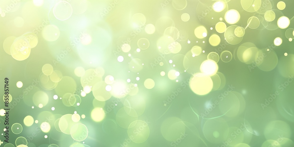 Abstract Green and Yellow Bokeh Background Abstract Green and Yellow Bokeh Background