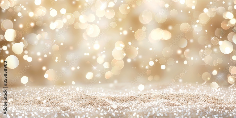 Sparkling Golden Background with Glitter