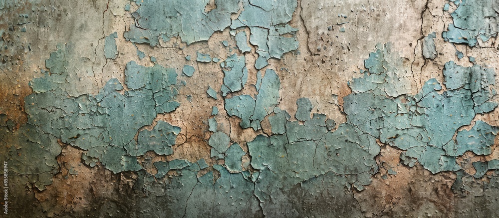 Fototapeta premium Stone grunge texture for background. A dirty not perfect old wall with cracks and peeling paint. with copy space image. Place for adding text or design