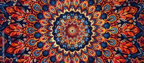 Beautiful round ornament wi...