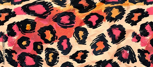 Colorful seamless Leopard A...