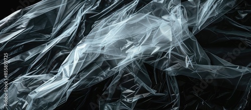 transparent plastic bag wra...