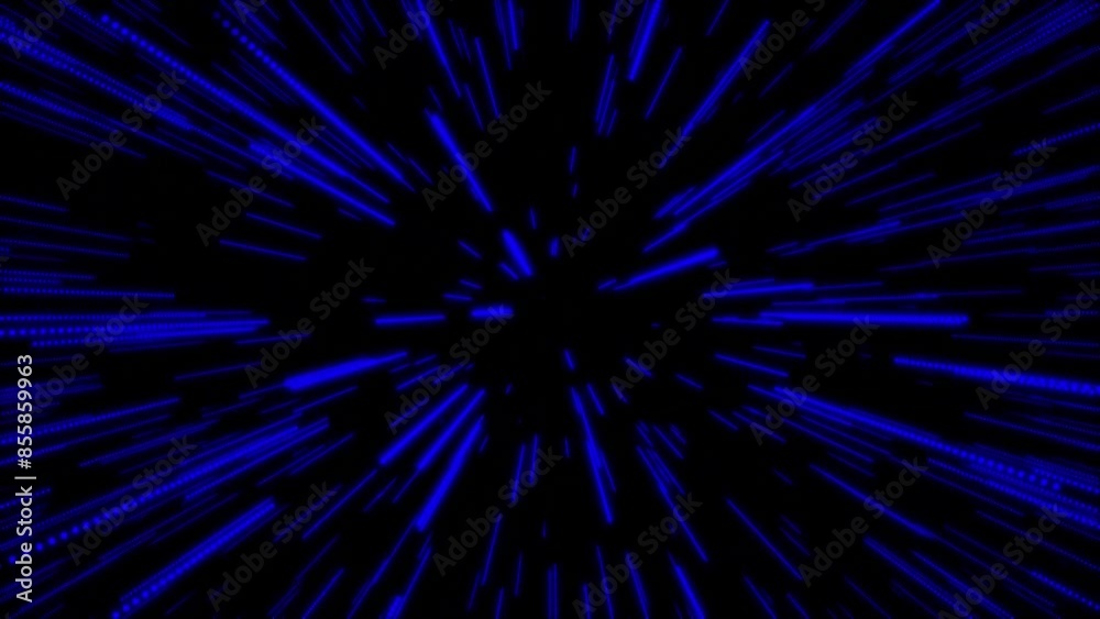 abstract blue fractal burst animation background abstract blue fractal burst animation background