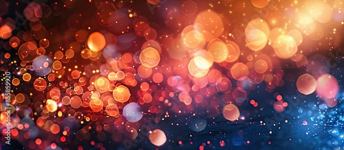 Colourful holiday bokeh. Ab...