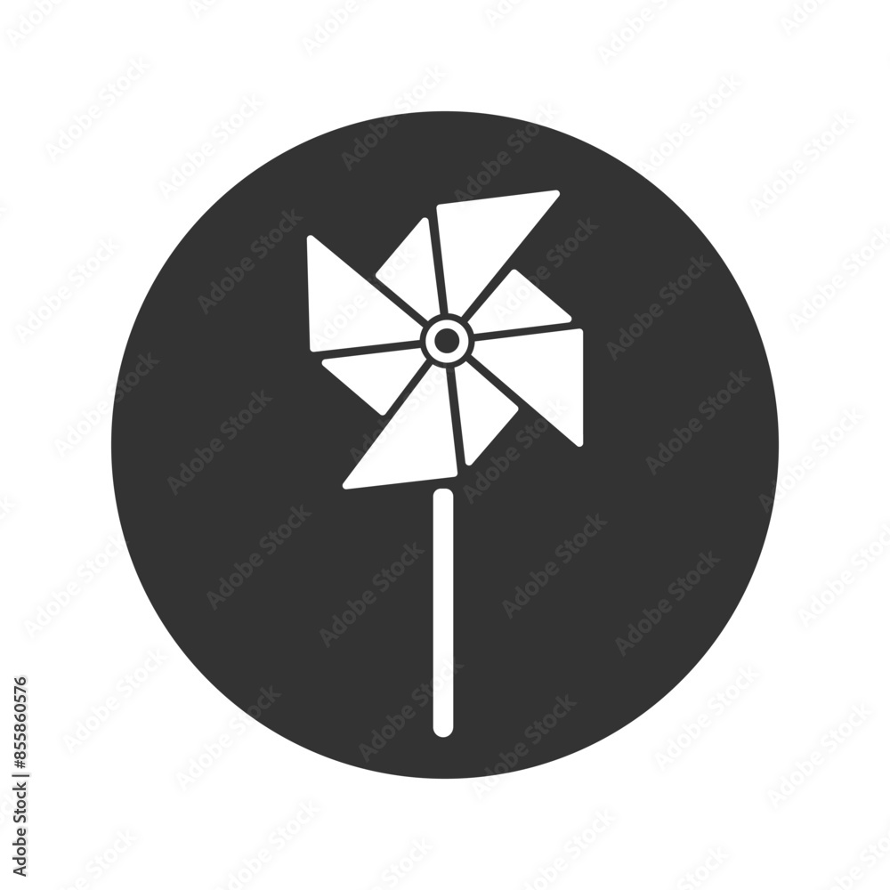 Paper windmill icon, paper vector, windmill illustration Paper windmill icon, paper vector, windmill illustration