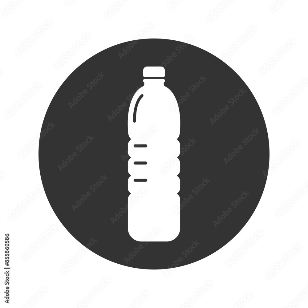 Plastic bottle icon flat style sign vector Plastic bottle icon flat style sign vector