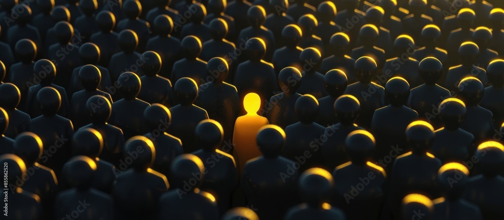 Fototapeta premium Standing Out From The Crowd