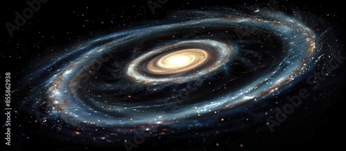 the spiral galaxy. with cop...