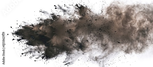 Brown black dust powder exp...
