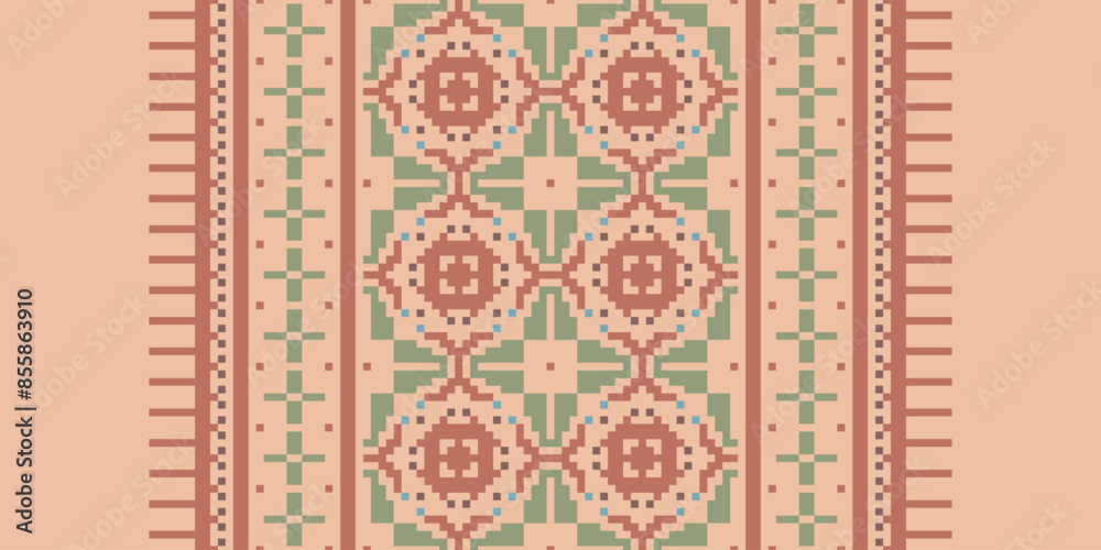 Native American Ethnic style abstract Navajo geometric tribal vector seamless pattern background. Native American Ethnic style abstract Navajo geometric tribal vector seamless pattern background.