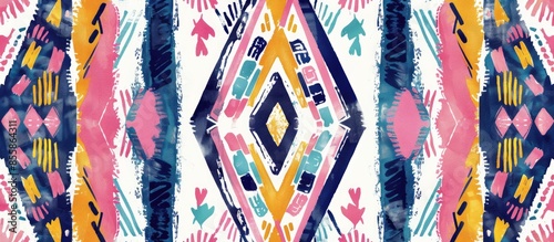 Ikat geometric folklore orn...