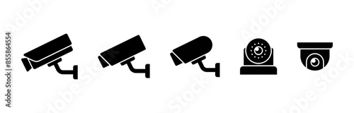 CCTV icon isolated on white background.