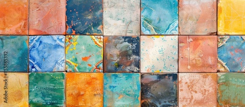 Colorful oil paint texture ...