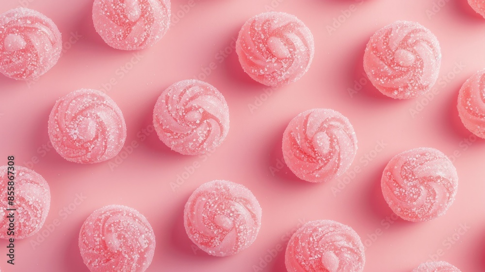 an illustration of a pink candy pattern wide angle lens an illustration of a pink candy pattern wide angle lens