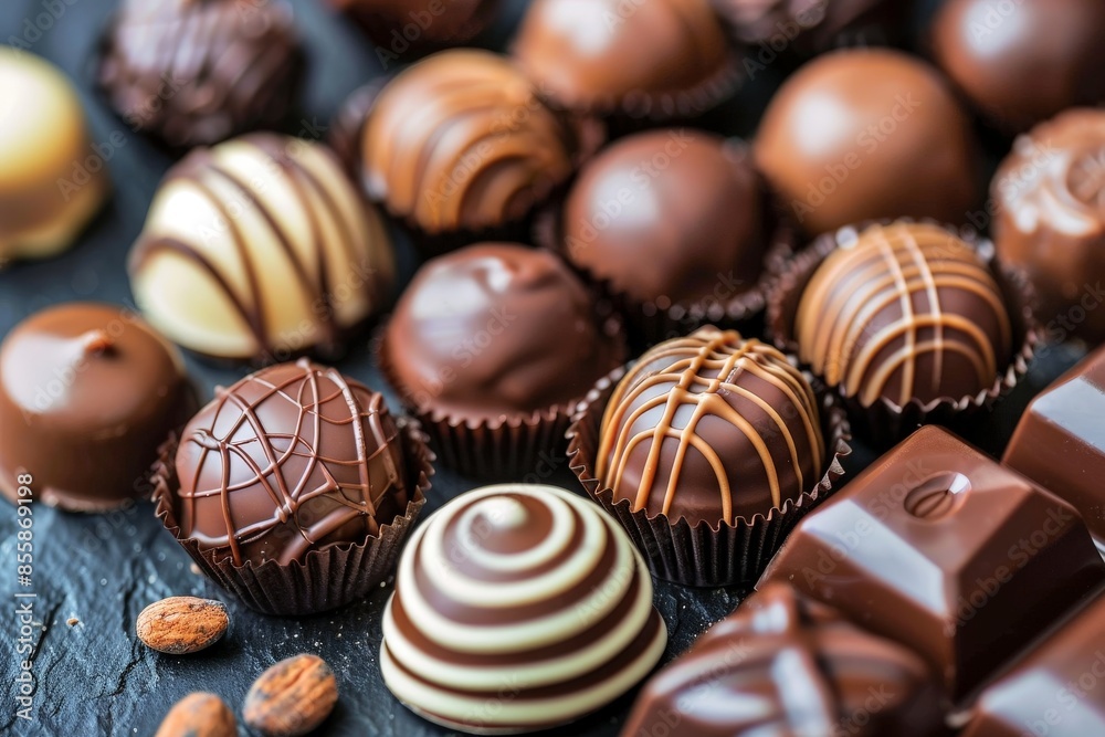Luxurious Assorted Gourmet Chocolate Truffles Luxurious Assorted Gourmet Chocolate Truffles