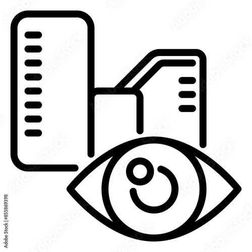 observation icon, line icon style