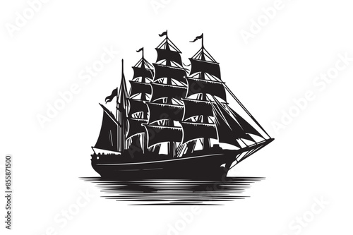  Ship silhouette Adobe Illustrator vector Artwork 
