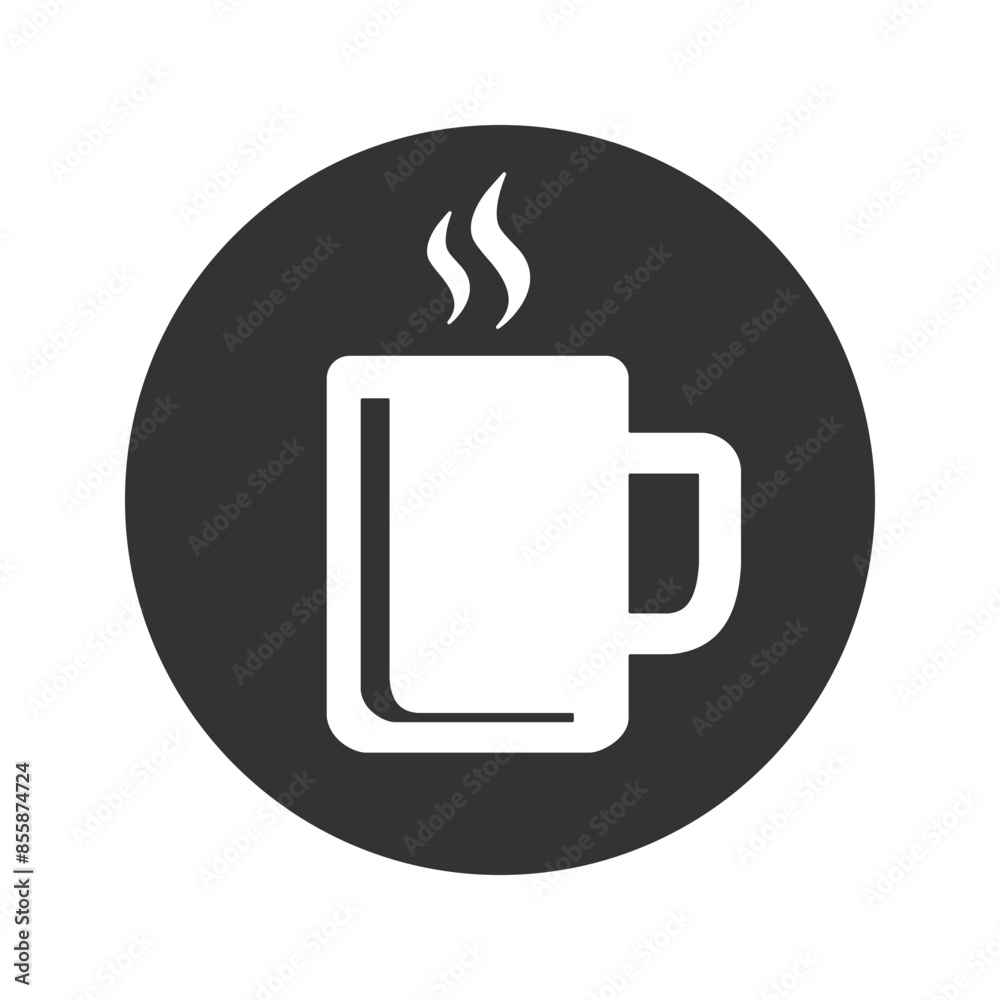Tea cup simple icon. Vector illustration in flat Tea cup simple icon. Vector illustration in flat
