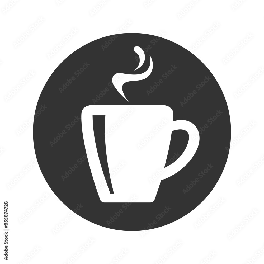 Tea cup simple icon. Vector illustration in flat Tea cup simple icon. Vector illustration in flat