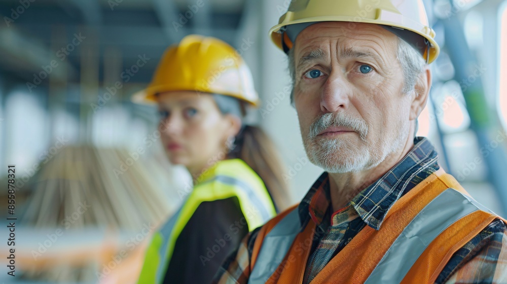 An experienced foreman on-site. An experienced foreman on-site.