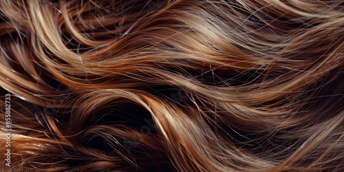 Beautiful Hair Texture Up Close for Beauty and Wellness Generative AI