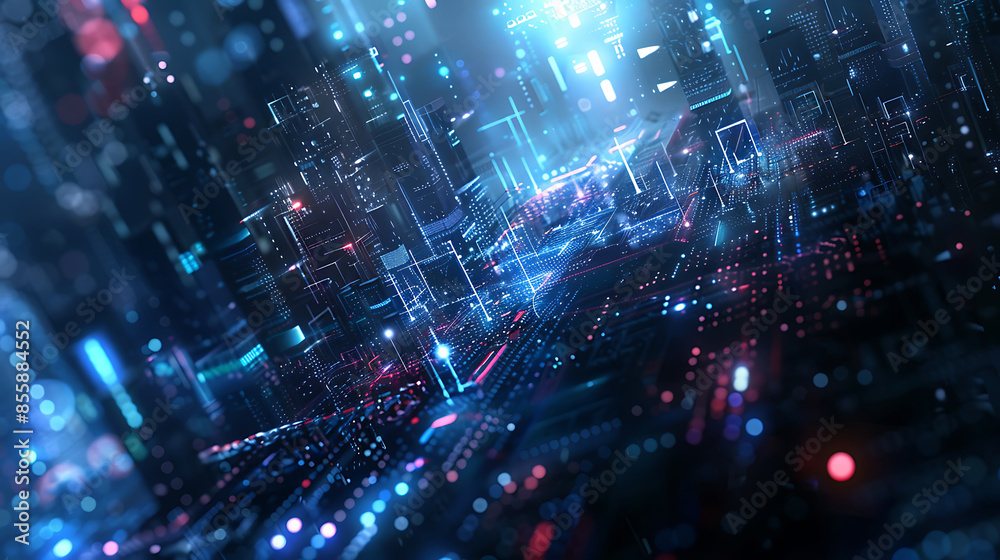 Fototapeta premium abstract techology background