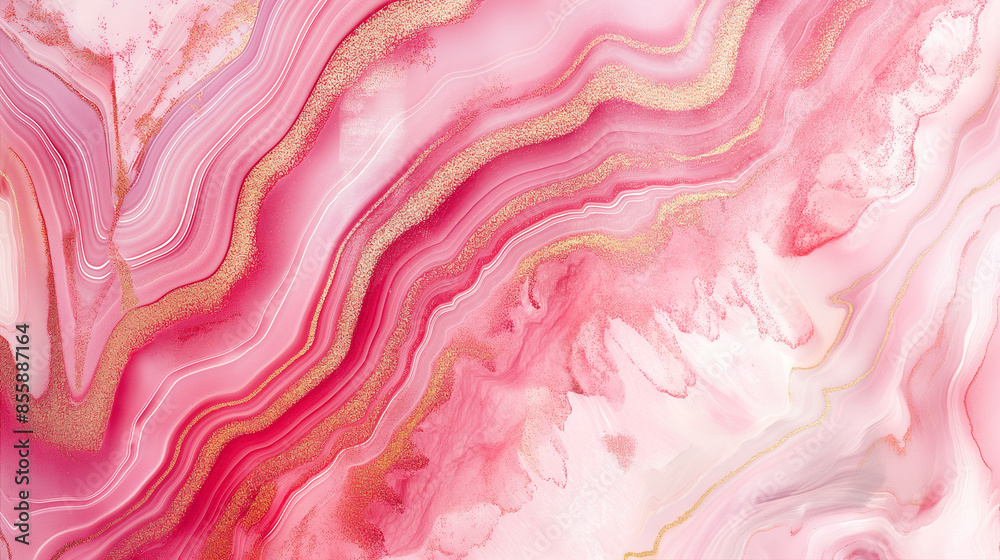 Pink background texture pattern marble gold watercolor abstract wallpaper light. Background stone pink texture pattern marble white paint glitter art seamless liquid agate top rose color print pastel