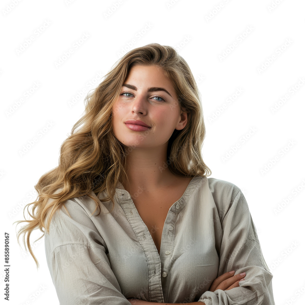 Elegant Young Woman in Casual Attire Isolated on Transparent Background, Ideal for Fashion and Lifestyle Portraits Elegant Young Woman in Casual Attire Isolated on Transparent Background, Ideal for Fashion and Lifestyle Portraits