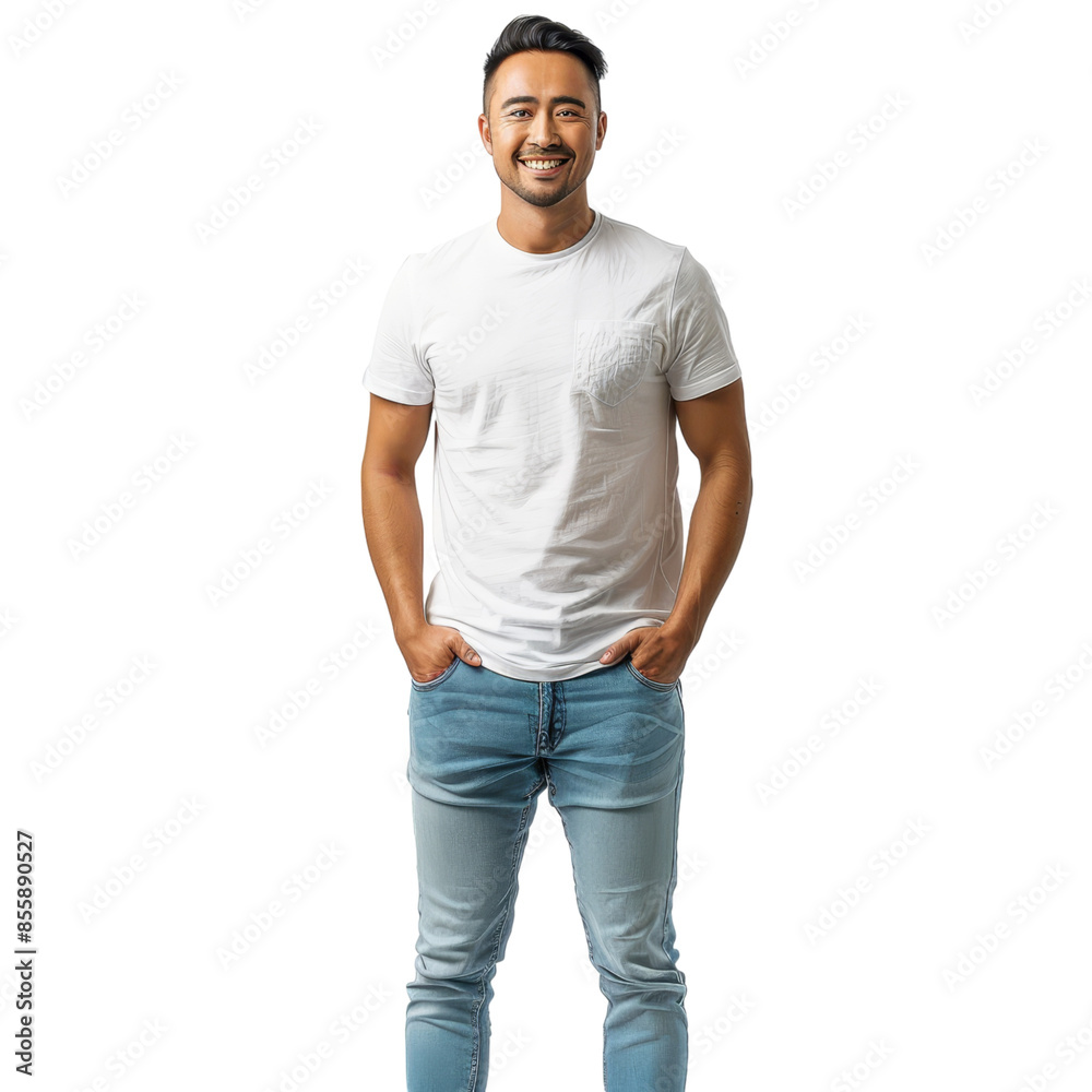 Casual Young Man Standing Isolated on Transparent Background, Ideal for Casual Fashion and Youthful Lifestyle Branding Casual Young Man Standing Isolated on Transparent Background, Ideal for Casual Fashion and Youthful Lifestyle Branding