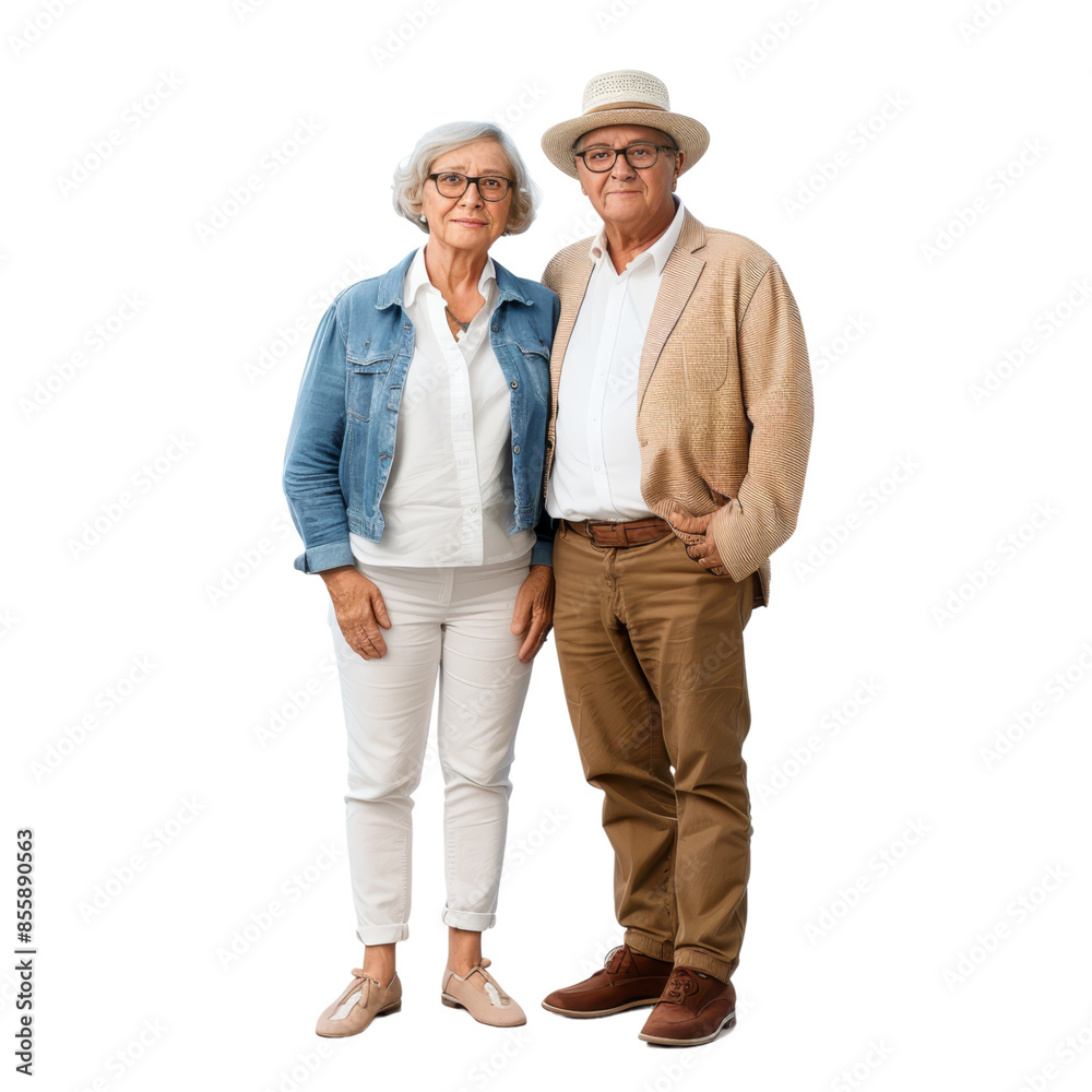 Happy Senior Couple Embracing Isolated on Transparent Background, Ideal for Retirement Lifestyle and Relationship Content Happy Senior Couple Embracing Isolated on Transparent Background, Ideal for Retirement Lifestyle and Relationship Content