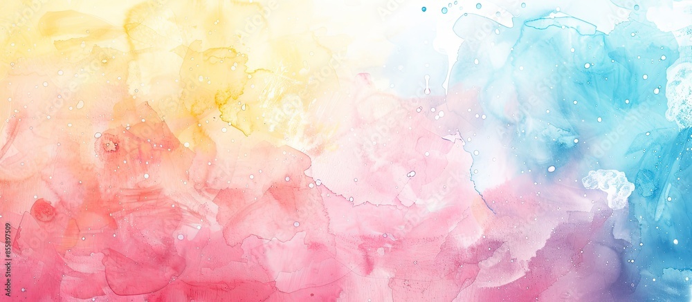 Watercolor rectangle isolated on pastel background . Copy space image. Place for adding text and design Watercolor rectangle isolated on pastel background . Copy space image. Place for adding text and design