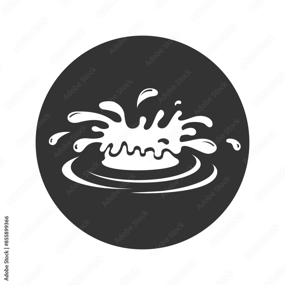 Splash water icon vector design illustration flat sign Splash water icon vector design illustration flat sign