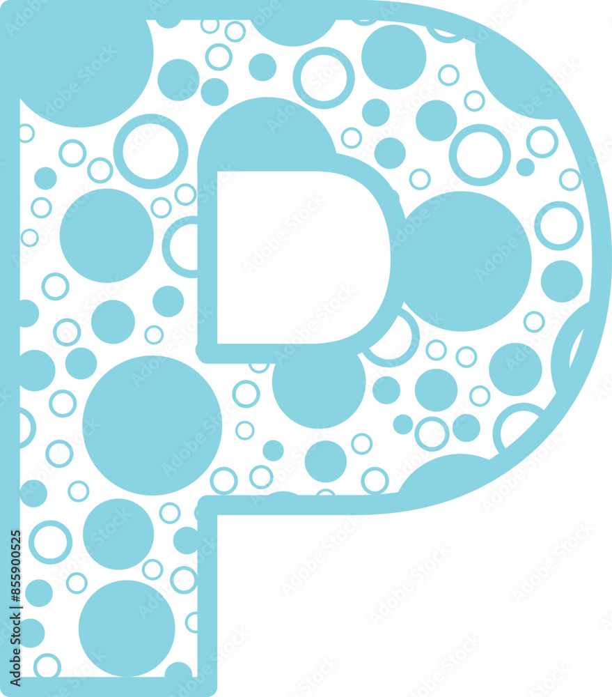 Bubble English font vector shape Bubble English font vector shape