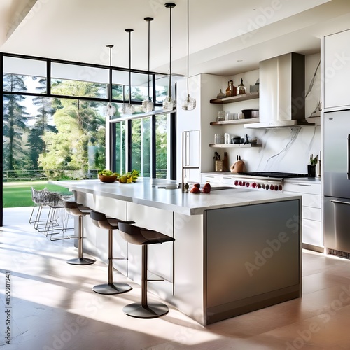 modern kitchen interior