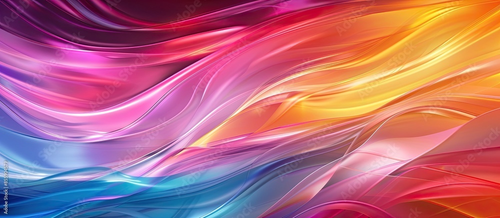 Awesome colorful abstract background. Futuristic motion waves design. Interior home decoration. Copy space image. Place for adding text and design Awesome colorful abstract background. Futuristic motion waves design. Interior home decoration. Copy space image. Place for adding text and design