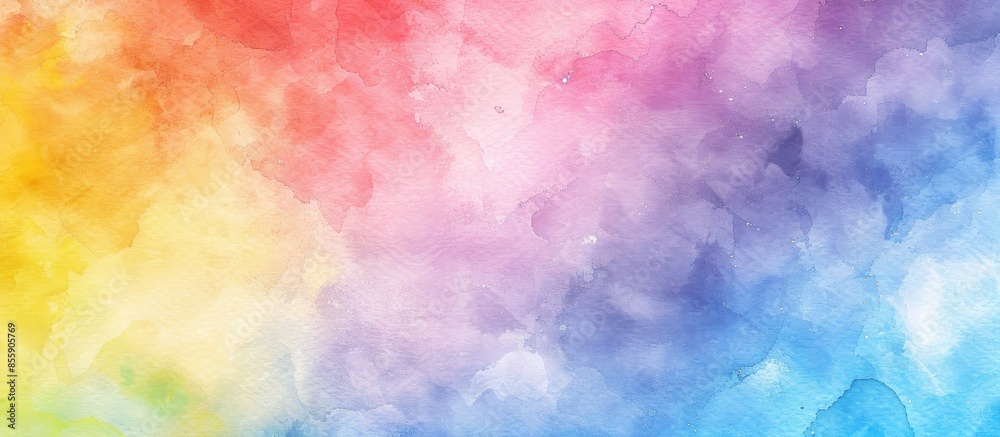 Watercolor rectangle isolated on pastel background . Copy space image. Place for adding text and design Watercolor rectangle isolated on pastel background . Copy space image. Place for adding text and design