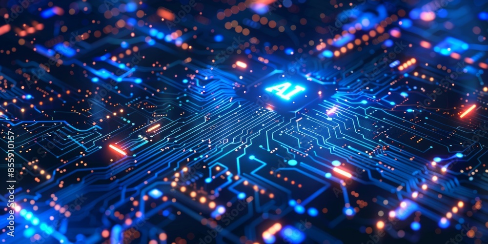 AI Learning and artificial intelligence. Quantum computer technologies. Aİ AI Learning and artificial intelligence. Quantum computer technologies. Aİ