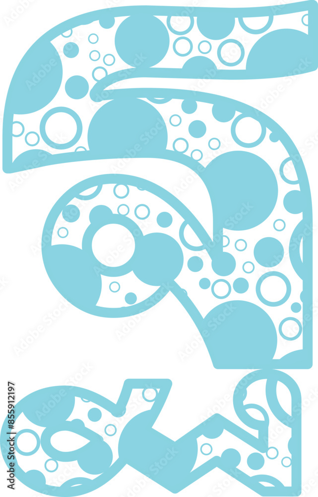 Bubble Thai font vector shape Bubble Thai font vector shape