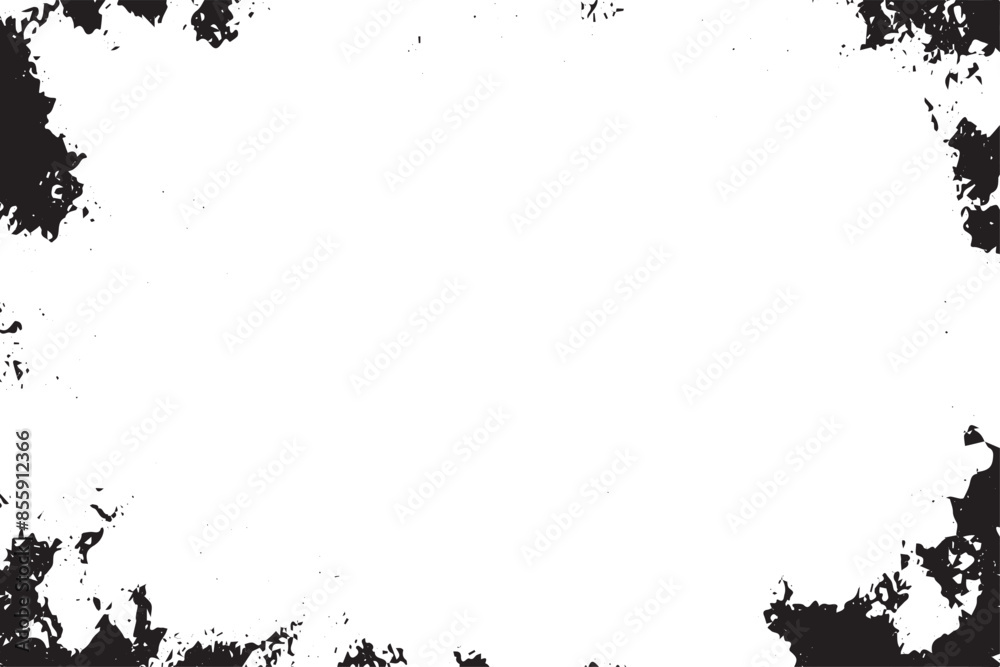 Obraz premium Abstract vector noise | Small particles of debris and dust | Distressed uneven background | Grunge texture overlay with rough and fine grains isolated on white background | Vector illustration