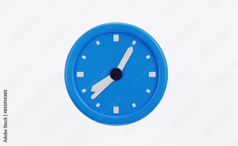 wall clock 3d icon animation timekeeping social media countdown time management icon animation 3d render wall clock 3d icon animation timekeeping social media countdown time management icon animation 3d render